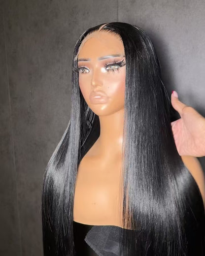 Niki Hair Glueless Silky Straight Pre Plucked Lace  Frontal Wigs（ID10019)