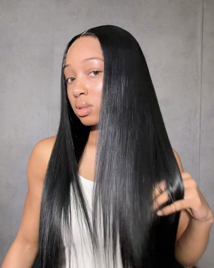 Niki Hair Glueless Pre Plucked Silk Straight Lace  Front Wigs(ID:20013)