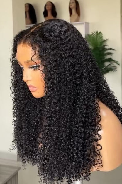 Niki Hair Glueless Jerry Curl Pre Plucked Lace  Frontal Wigs（10016）